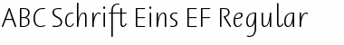 Download ABC Schrift Eins EF Regular Font Download ABC Schrift Eins EF Regular Font