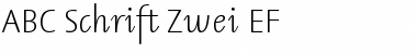 Download ABC Schrift Zwei EF Font Download ABC Schrift Zwei EF Font