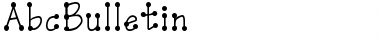 Download AbcBulletin Font Download AbcBulletin Font