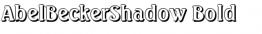 Download AbelBeckerShadow Font Download AbelBeckerShadow Font