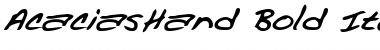 Download AcaciasHand Font Download AcaciasHand Font