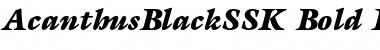 Download AcanthusBlackSSK Font Download AcanthusBlackSSK Font