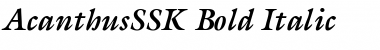 Download AcanthusSSK Font Download AcanthusSSK Font