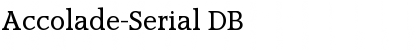 Download Accolade-Serial DB Font Download Accolade-Serial DB Font