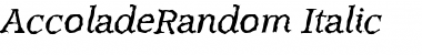 Download AccoladeRandom Font Download AccoladeRandom Font