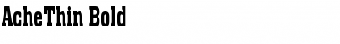 Download AcheThin Font Download AcheThin Font