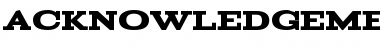 Download Acknowledgement Font Download Acknowledgement Font