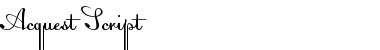 Download Acquest Script Font Download Acquest Script Font