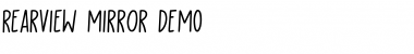 Download Rearview Mirror DEMO Font Download Rearview Mirror DEMO Font