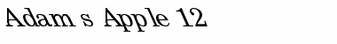 Download Adam's Apple 12 Font Download Adam's Apple 12 Font