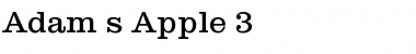 Download Adam's Apple 3 Font Download Adam's Apple 3 Font