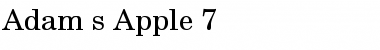 Download Adam's Apple 7 Font Download Adam's Apple 7 Font