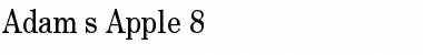 Download Adam's Apple 8 Font Download Adam's Apple 8 Font