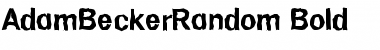 Download AdamBeckerRandom Font Download AdamBeckerRandom Font