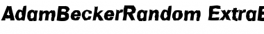 Download AdamBeckerRandom-ExtraBold Font Download AdamBeckerRandom-ExtraBold Font