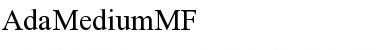 Download AdaMediumMF Font Download AdaMediumMF Font