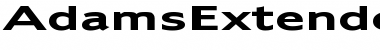 Download AdamsExtended Font Download AdamsExtended Font