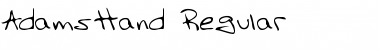 Download AdamsHand Font Download AdamsHand Font