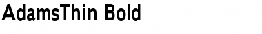 Download AdamsThin Font Download AdamsThin Font