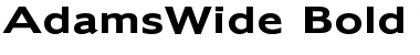 Download AdamsWide Font Download AdamsWide Font