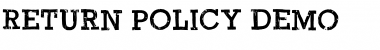 Download Return Policy DEMO Font Download Return Policy DEMO Font