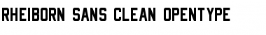 Download Rheiborn Sans Clean Font Download Rheiborn Sans Clean Font