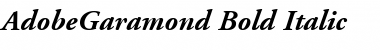 AdobeGaramond BoldItalic Font