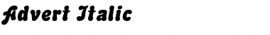 Download Advert Font Download Advert Font