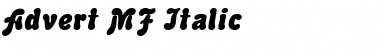 Download Advert MF Font Download Advert MF Font