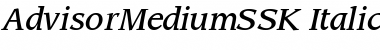 Download AdvisorMediumSSK Font Download AdvisorMediumSSK Font
