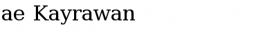 ae_Kayrawan Regular Font