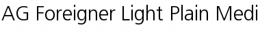 Download AG Foreigner Light-Plain Font Download AG Foreigner Light-Plain Font