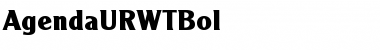 Download AgendaURWTBol Font Download AgendaURWTBol Font