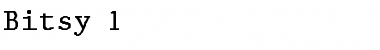 Download Bitsy 1 Font Download Bitsy 1 Font