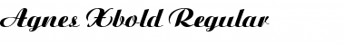 Download Agnes-Xbold Font Download Agnes-Xbold Font