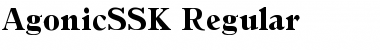 AgonicSSK Regular Font