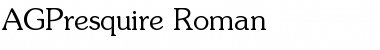 AGPresquire Roman Font
