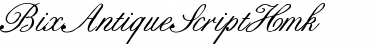Download BixAntiqueScriptHmk Font Download BixAntiqueScriptHmk Font