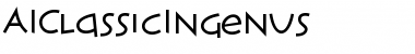 Download AIClassicIngenus Font Download AIClassicIngenus Font