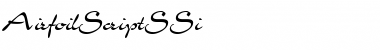Download AirfoilScriptSSi Font Download AirfoilScriptSSi Font