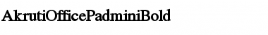 Download AkrutiOfficePadmini Font Download AkrutiOfficePadmini Font