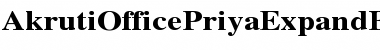 Download AkrutiOfficePriyaExpand Font Download AkrutiOfficePriyaExpand Font