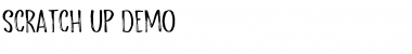 Download Scratch Up DEMO Font Download Scratch Up DEMO Font