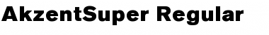 Download AkzentSuper Font Download AkzentSuper Font