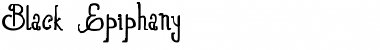 Download Black Epiphany Font Download Black Epiphany Font