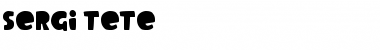 Download Sergi Tete Font Download Sergi Tete Font