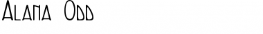 Download Alana Odd Font Download Alana Odd Font