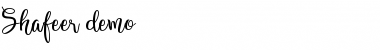 Download Shafeer demo Font Download Shafeer demo Font