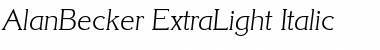 Download AlanBecker-ExtraLight Font Download AlanBecker-ExtraLight Font