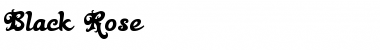 Download Black Rose Font Download Black Rose Font